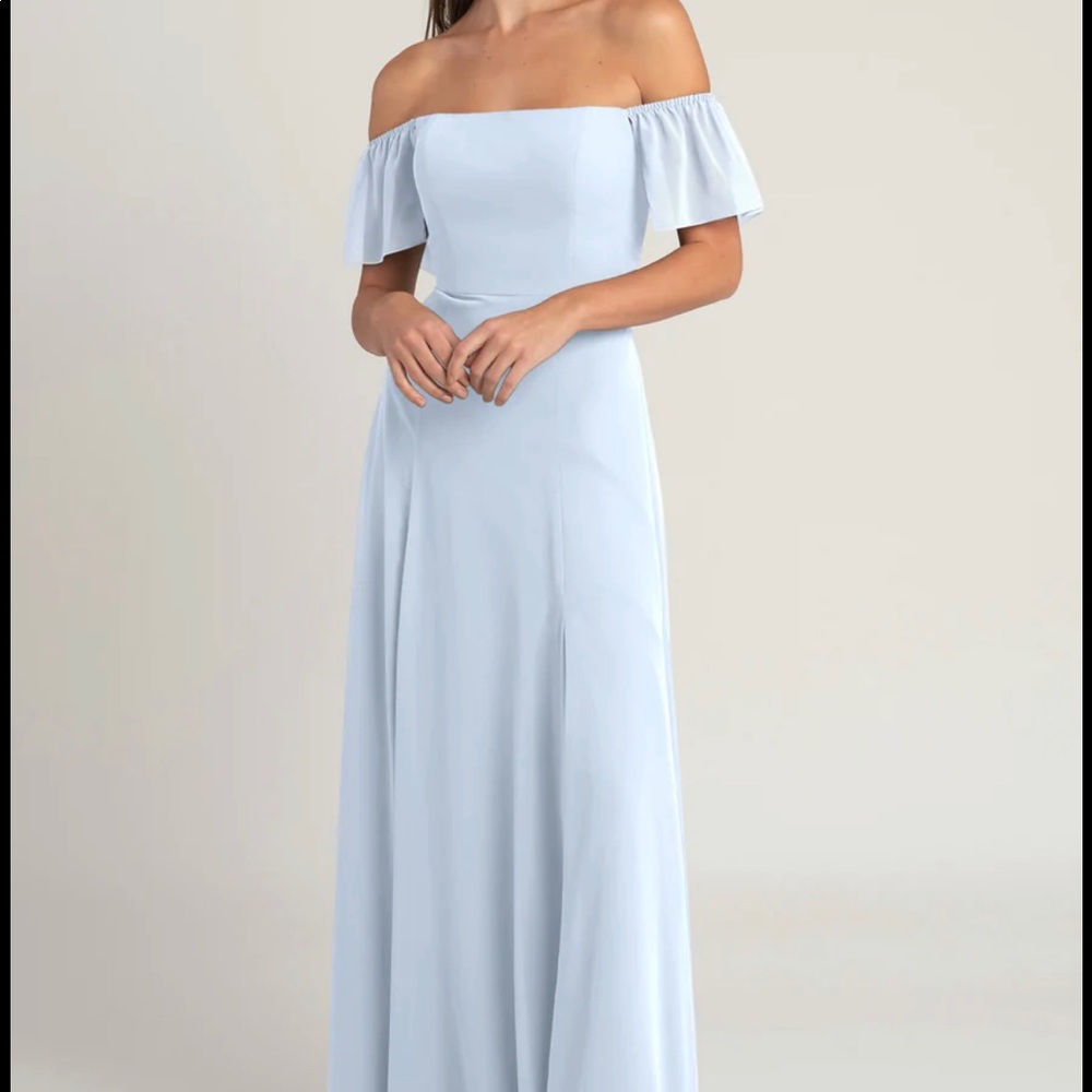 Flutter sleeve chiffon Jenny Yoo, perfect for bridesmaid or summer event.